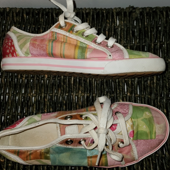 Coach Dawnell patchwork size 7 1/2 m shoes - Picture 2 of 11